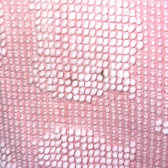 Beautiful Vintage Pink Chenille Twin Bedspread with White Fringe - Picture 12 of 12